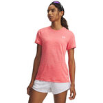V&ecirc;tements Under Armour Under Armour Tech Twist T-shirt Femmes-rouge, blanc