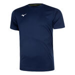 V&ecirc;tements Mizuno Mizuno Training T-shirt Hommes - bleu fonc&eacute;, 