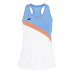 Vêtements Babolat Babolat Play Débardeur Tank Top Femmes-Blanc,Bleu Clair