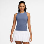 V&ecirc;tements de tennis Nike Nike Court Dri-Fit Advantage D&eacute;bardeur Tank Top Femmes-Bleu Gris