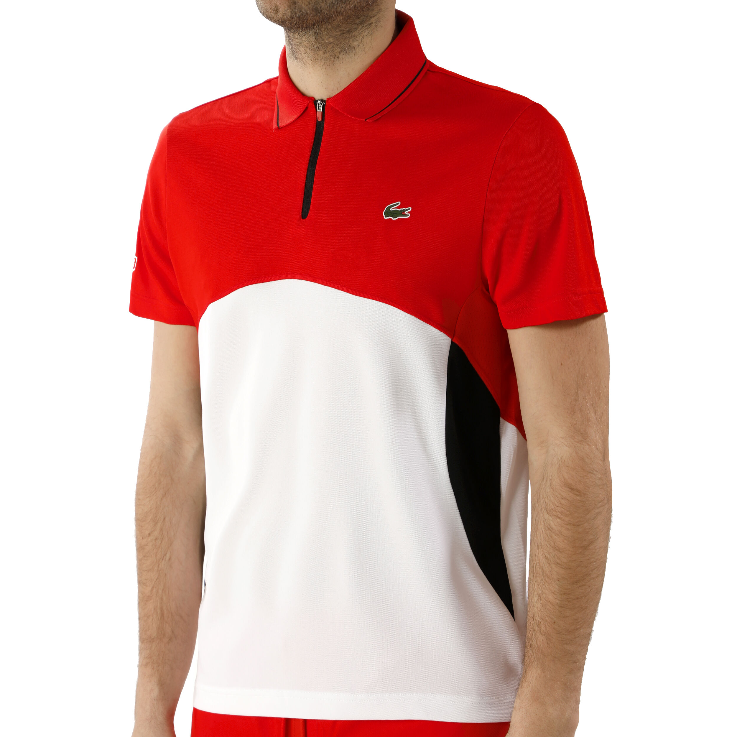 Polo lacoste rouge et noir shop