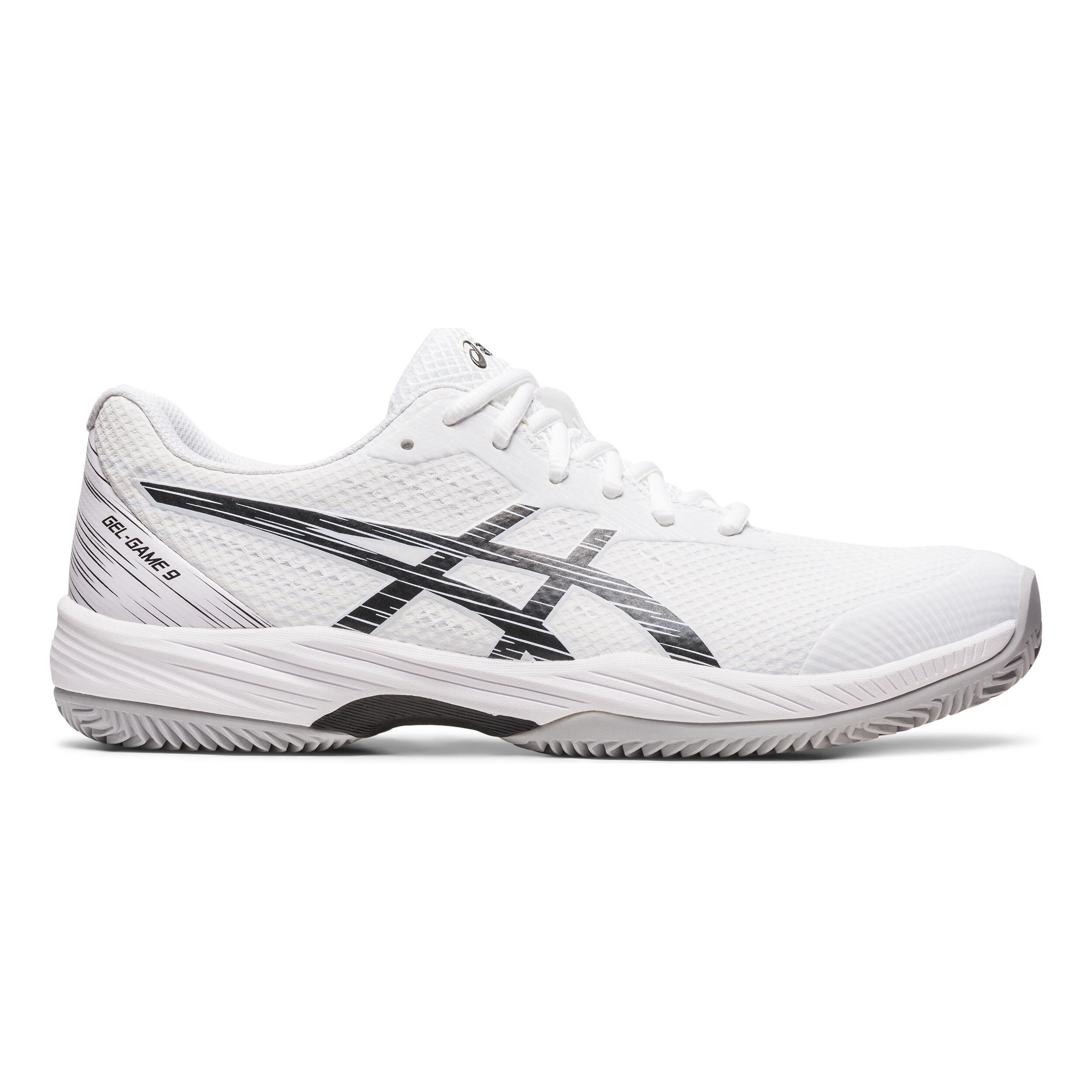 Buy ASICS Gel Game 9 Chaussure Terre Battue Hommes Blanc Noir online Tennis Point CH