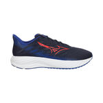 Chaussures de running Mizuno Mizuno Enerzy Rider Chaussure De Running Sans Stabilisateurs Enfants-Bleu Foncé,Rouge