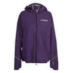 V&ecirc;tements adidas adidas Terrex XPR Light Rain Veste running Femmes-violet