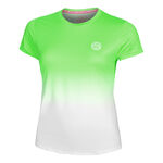 V&ecirc;tements BIDI BADU BIDI BADU Crew Gradiant T-shirt Femmes-Vert Fluo,Blanc