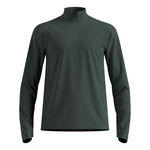Vêtements Odlo Odlo Essential Thermal Midlayer 1/2 Zip Maillot De Course Hommes-Vert Olive