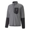 Seasons Raincell Half-Zip Top De Course Hommes-Gris,Noir