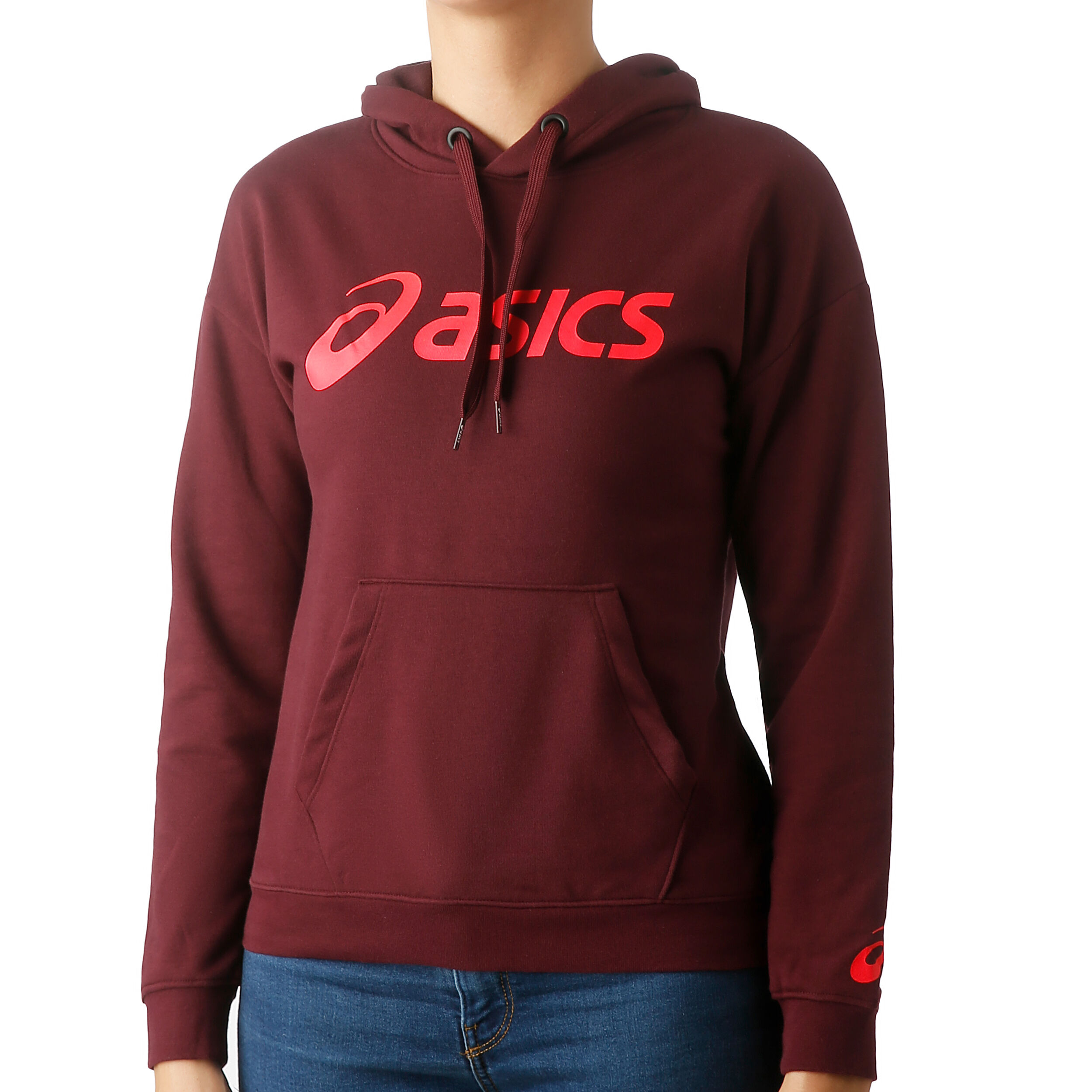 Buy ASICS Big Over The Head Sweat Capuche Femmes Berry Rouge
