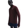 Stride Half-Zip Maillot de course Hommes - rouge fonc&eacute;, argent