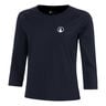 Mixed Haut Manches Longues Femmes-Bleu Foncé
