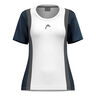 Club 25 Tech T-shirt Femmes-Blanc,Bleu Foncé