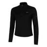 Swift Half-Zip Longsleeve Maillot de course Femmes-noir