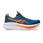 Chaussures de running ASICS ASICS Gel-Nimbus 28 Chaussure de running sans stabilisateurs Hommes-bleu, orange