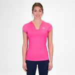 Vêtements BIDI BADU BIDI BADU Crew V-Neck T-shirt Femmes-Pink