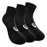 Quarter Chaussettes De Sport Pack De 3-Noir,Blanc