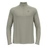Essential 1/2 Zip Haut Manches Longues Hommes-Gris