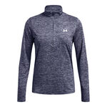 Vêtements Under Armour Under Armour Tech Twist Warmup 1/2 Zip Haut Manches Longues Femmes-Bleu Gris