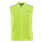 V&ecirc;tements Craft Craft ADV SUBZ Lumen Gilets De Course Hommes-Vert Fluo