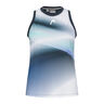 Performance Débardeur tank top Femmes - bleu foncé, blanc