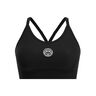 Crew Low Support Strappy Soutien-gorge Sport Femmes-Noir