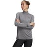 Tech 1/2 Zip-Twist Haut manches longues Femmes-vert, noir