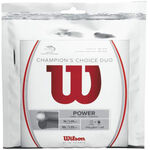 Wilson Wilson  Champions Choice Duo, silber Cordage en garniture 12,2m - argent