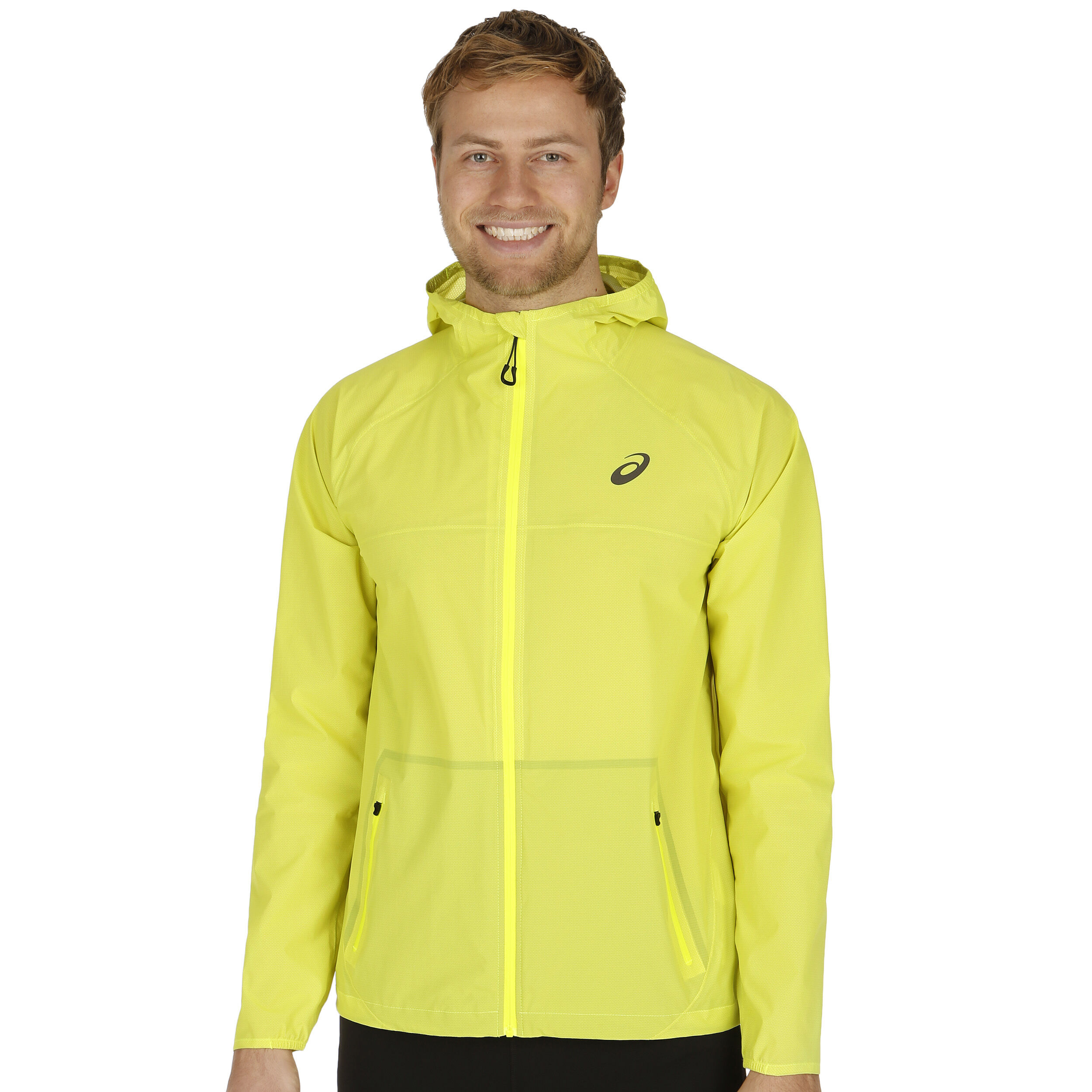 Veste asics homme 2025 jaune