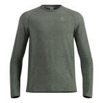 V&ecirc;tements Odlo Odlo Essential Seamless Crew Neck Haut manches longues Hommes-vert olive