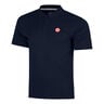 Solid Polo Hommes - bleu fonc&eacute;