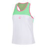 Racerback D&eacute;bardeur tank top Femmes - vert, pink