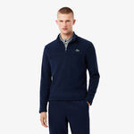 V&ecirc;tements Lacoste Lacoste Polar Quarter Zip Veste de surv&ecirc;tement Hommes-bleu fonc&eacute;