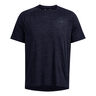 Tech Textured T-shirt Hommes-Bleu Fonc&eacute;