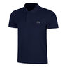 Ribbed Collar Polo Polo Hommes-bleu, blanc