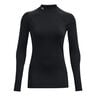 Coldgear Authentics Mockneck Haut Manches Longues Femmes-Noir