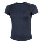 V&ecirc;tements Wilson Wilson All Day T-shirt Femmes-Bleu Fonc&eacute;