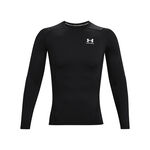 Vêtements Under Armour Under Armour Heatgear Comp Haut Manches Longues Hommes-Noir,Blanc