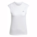 Vêtements adidas adidas Fast Maillot De Course Femmes-Blanc