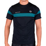 V&ecirc;tements de tennis Sergio Tacchini Sergio Tacchini Leone PL T-shirt Hommes - noir, bleu petrol