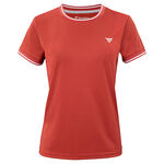 V&ecirc;tements de tennis Tecnifibre Tecnifibre W. TEAM TECH TEEWHITE T-shirt Femmes-rouille