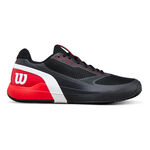 Chaussures de tennis Wilson Wilson Rush Pro 5 Chaussure terre battue Hommes-noir, rouge fluo