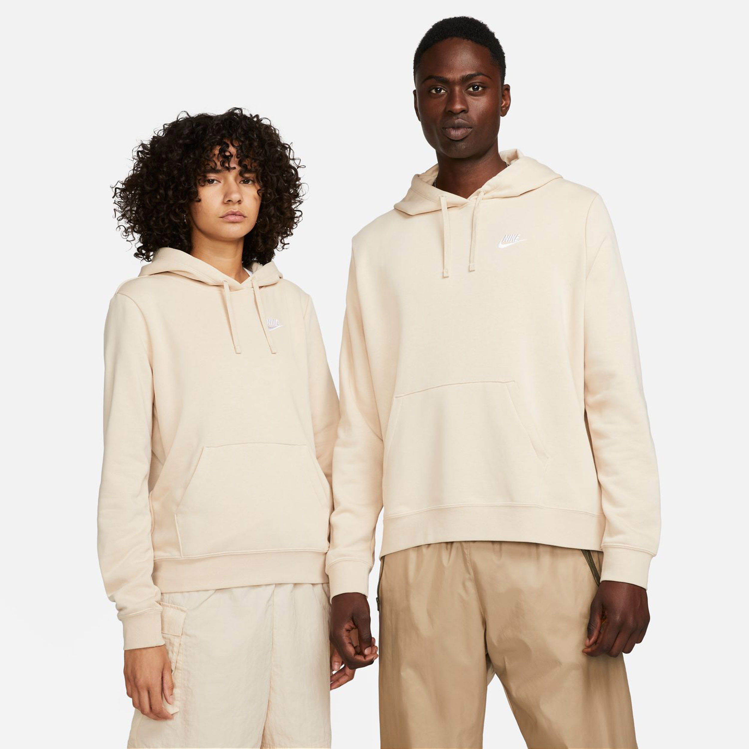 Sweat a capuche nike beige clearance