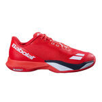Chaussures de tennis Babolat Babolat Jet Mach 4 Chaussures toutes surfaces Hommes - rouge, blanc