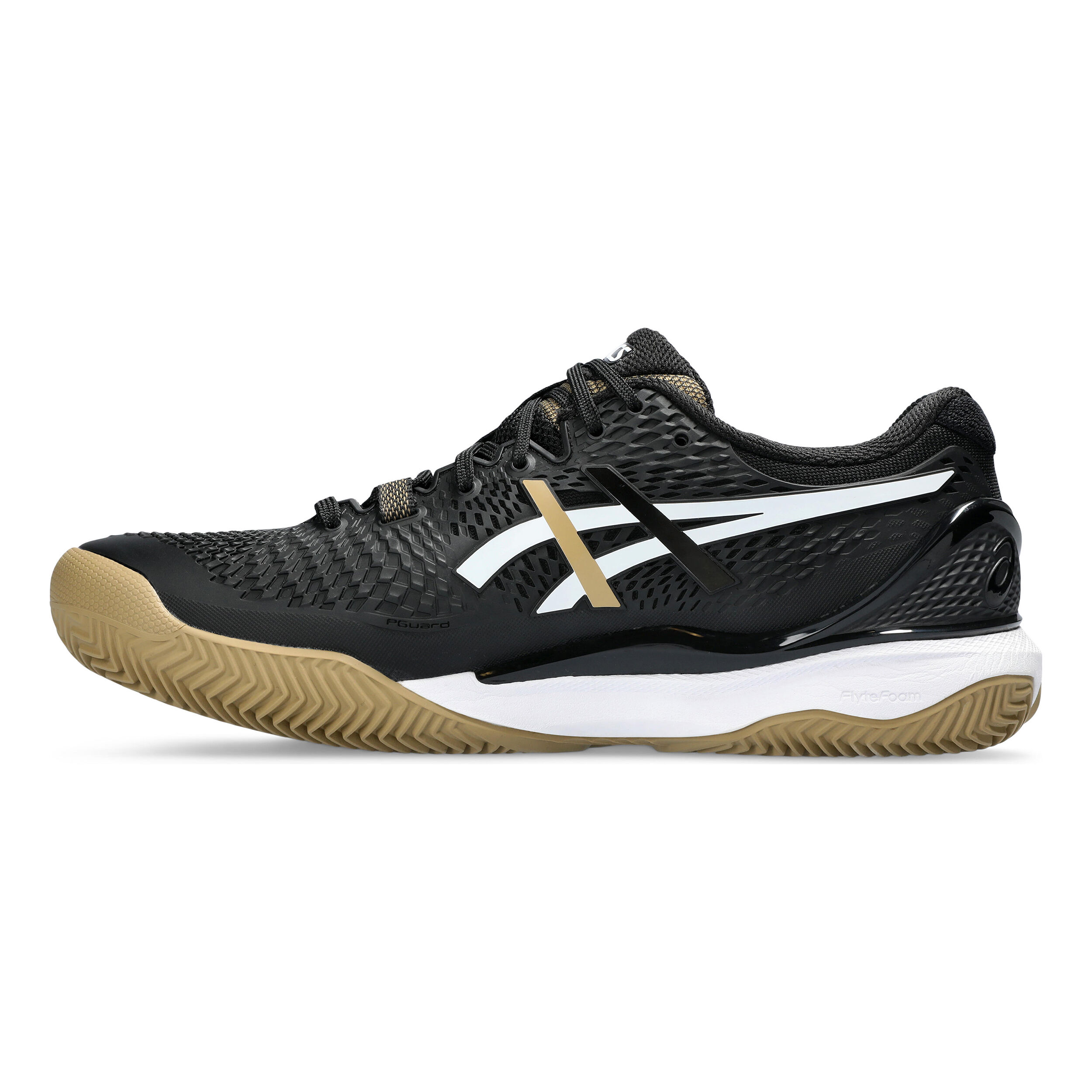 Asics blanche point noir online
