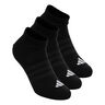 Essentials Low 3P Chaussettes de tennis - Pack de 3 Unisex-noir