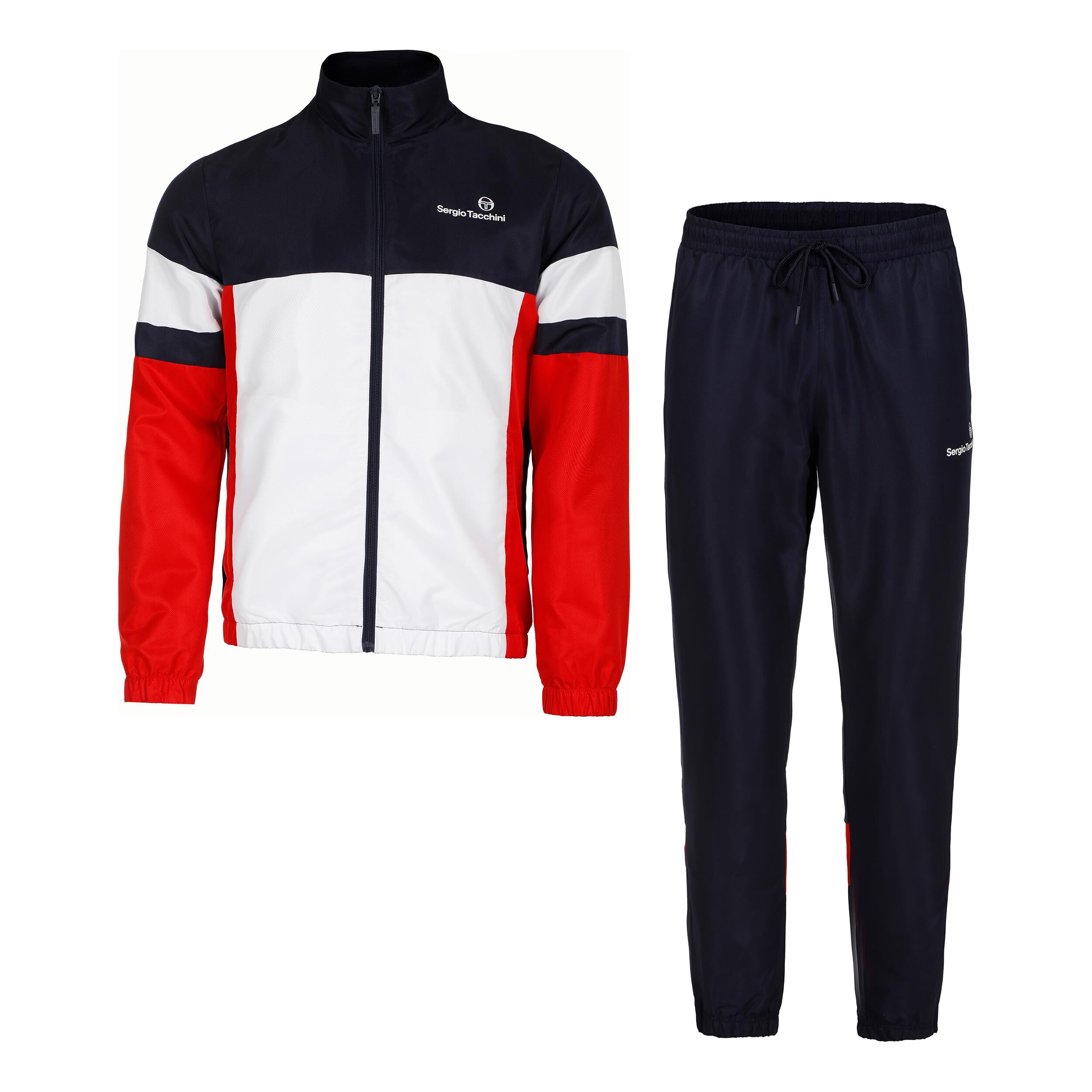 Buy Sergio Tacchini Libera Survetement Hommes Bleu Fonce Rouge online Tennis Point CH