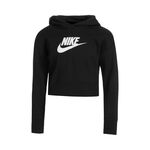 Vêtements Nike Nike French Terry Club Cropped Sweat à capuche Filles - noir, blanc