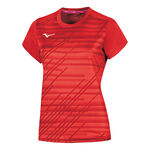 V&ecirc;tements de tennis Mizuno Mizuno Team Chiba T-shirt Femmes-rouge
