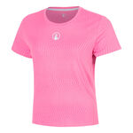 V&ecirc;tements de tennis Quiet Please Quiet Please Spin T-shirt Femmes - pink, blanc