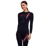 V&ecirc;tements Falke Falke Warm  130 Years Maillot de course Femmes-noir