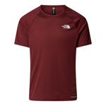 V&ecirc;tements The North Face The North Face Sunriser Maillot De Course Hommes-Rouge Fonc&eacute;